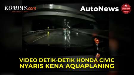 Video Honda Civic Nyaris Kena Aquaplaning, Akibat Digeber 140 Kpj Saat Hujan