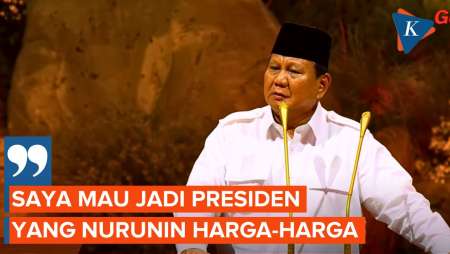 Prabowo: Saya  Ingin jadi Presiden yang Bisa Menurunkan Harga