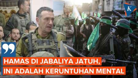 Kepala Militer Israel Sebut Kekuatan Hamas di Jabaliya Telah Runtuh