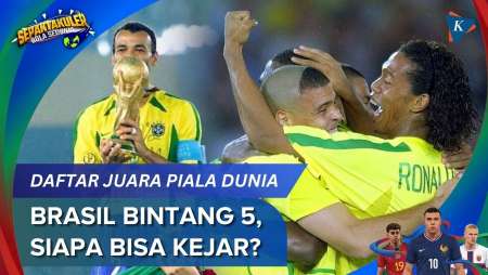 Daftar Negara Dengan Gelar Piala Dunia Terbanyak, Brasil Rajanya