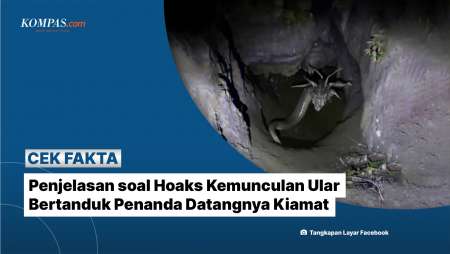 Penjelasan Soal Hoaks Kemunculan Ular Bertanduk Penanda Datangnya Kiamat
