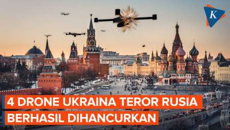 Rusia Hancurkan 4 Drone Ukraina di 2 Wilayah