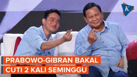 Prabowo-Gibran Putuskan Cuti Maksimal 2 Kali Seminggu untuk Kampanye