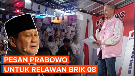 Prabowo Beri Pesan untuk Para Relawan BRIK 08, Apa Isinya?