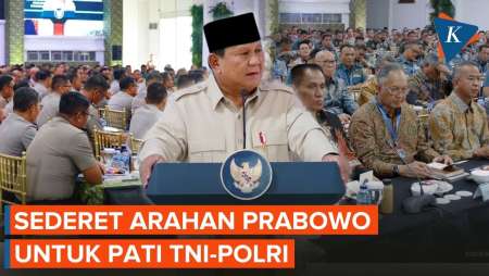Sederet Arahan Prabowo Untuk Pati TNI-Polri Di Istana