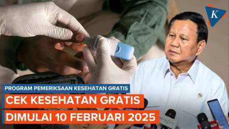 Prabowo Putuskan Program Cek Kesehatan Gratis Dimulai 10 Februari 2025