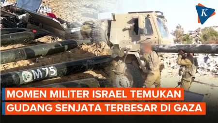 Penampakan Lokasi yang Diklaim Israel sebagai Gudang Senjata Terbesar di Jalur Gaza