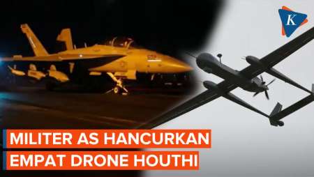 Komando Militer AS Klaim  Hancurkan Empat Drone Houthi