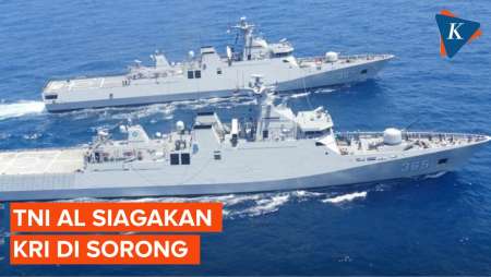 TNI AL Siagakan Kapal Perang di Sorong, Ada Apa?