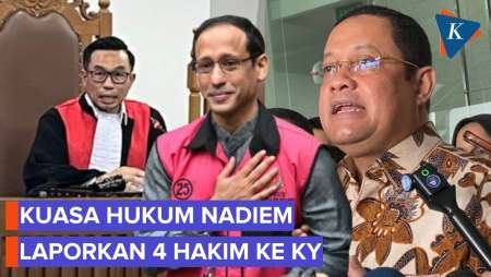 4 Hakim Kasus Nadiem Makarim Dilaporkan Ke KY, Diduga Manipulasi Fakta Hingga Tidur Saat Sidang