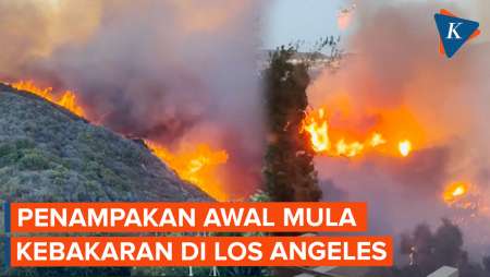 Penampakan Awal Mula Kebakaran di Los Angeles Sebelum Meluas