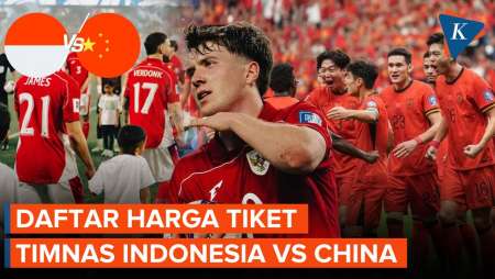 Simak! Ini Harga dan Jadwal Penjualan Tiket Timnas Indonesia Vs China