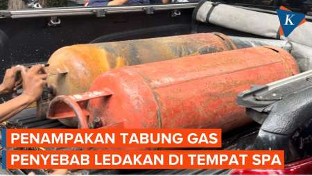 Penampakan Tabung Gas Penyebab Ledakan Tempat Spa di Bulungan