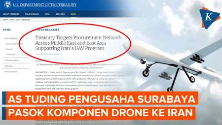 Pengusaha Surabaya Dituding Amerika Turut Pasok Komponen Drone Iran