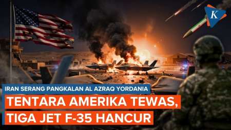 Iran Ngamuk! Rudal Balasan Bombardir 3 Jet F-35 AS Di Pangkalan Yordania