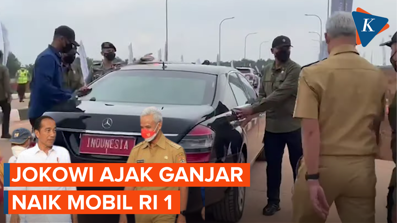 Momen Presiden Jokowi Ajak Ganjar Pranowo Naik Mobil RI 1