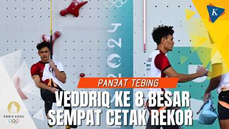 Hasil Panjat Tebing Olimpiade, Veddriq Leonardo Lolos Perempat Final, Sempat Cetak Rekor