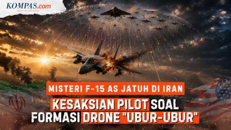 Taktik Iran Pakai Drone Formasi "Ubur-ubur" Rontokkan Jet F-15 AS