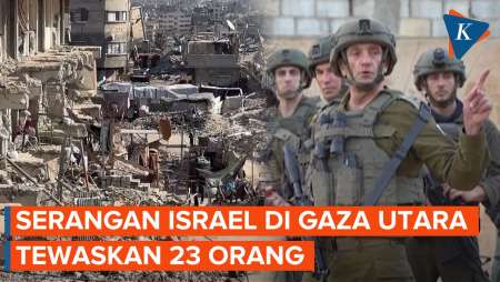 Serangan Israel Tewaskan 23 Orang di Gaza Utara, Perintahkan Evakuasi di Selatan