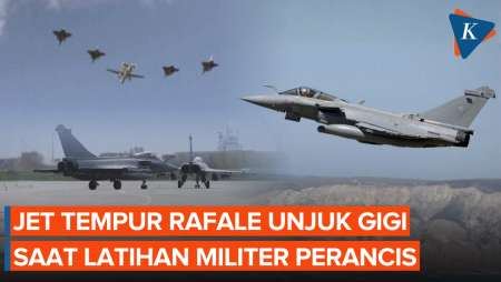 Raungan Mesin Jet Rafale Warnai Latihan Perang Militer Perancis