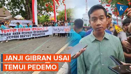 Janji Gibran Usai Terima 6 Tuntutan Aliansi Mahasiswa Solo Raya