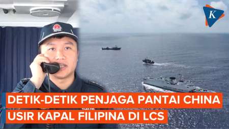 Dituduh Menyusup, Kapal Filipina Diusir Penjaga Pantai China di Laut China Selatan