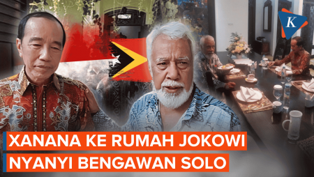 Xanana Gusmao Temui Jokowi, Santap Kwetiau Dan Nyanyi Bengawan Solo