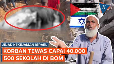 Kekejaman Israel di Gaza Tewaskan 40.000 Jiwa, 500 Sekolah Jadi Target Serangan