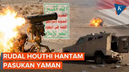 Detik-detik Tentara Houthi Tembakkan Rudal Ke Pasukan Yaman