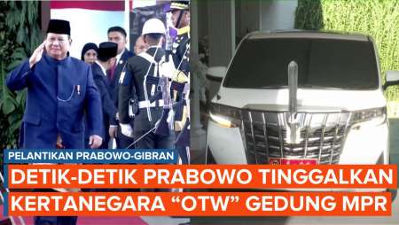 [FULL] Perjalanan Prabowo dari Kertanegara sampai Gedung MPR untuk Pelantikan Presiden!