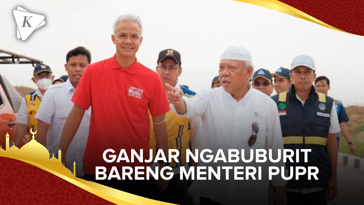 Ganjar dan Menteri PUPR Ngabuburit Bareng di Rest Area