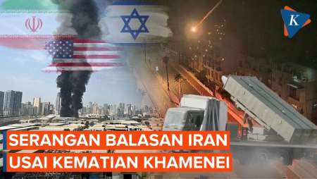 Potret Serangan Balasan Iran Usai Kematian Khamenei