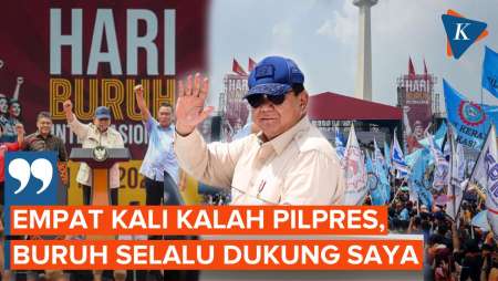 Canda Prabowo, Maju Pilpres 5 Kali, Kalah 4 Kali Tapi Masih Didukung Buruh