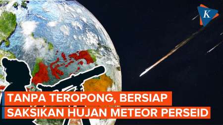  Hujan Meteor Perseid Bisa Disaksikan di Indonesia 