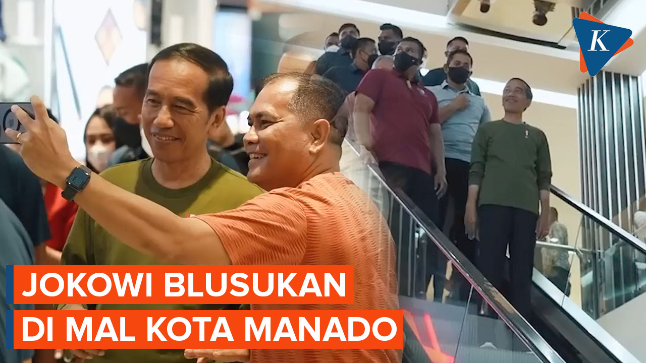  Jokowi Blusukan Sapa Warga di Mal Kota Manado
