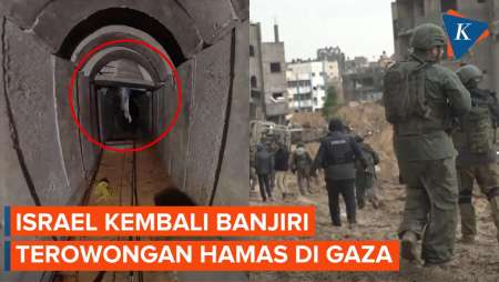 Israel Banjiri Lagi Terowongan Hamas di Gaza dengan Air Laut