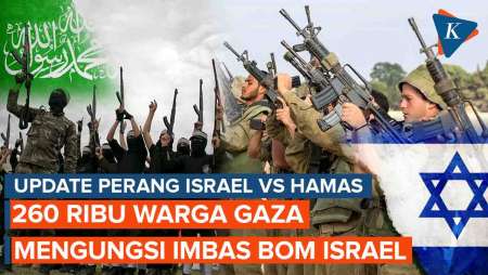 Ribuan Warga Gaza Mengungsi Imbas Perang Israel vs Hamas