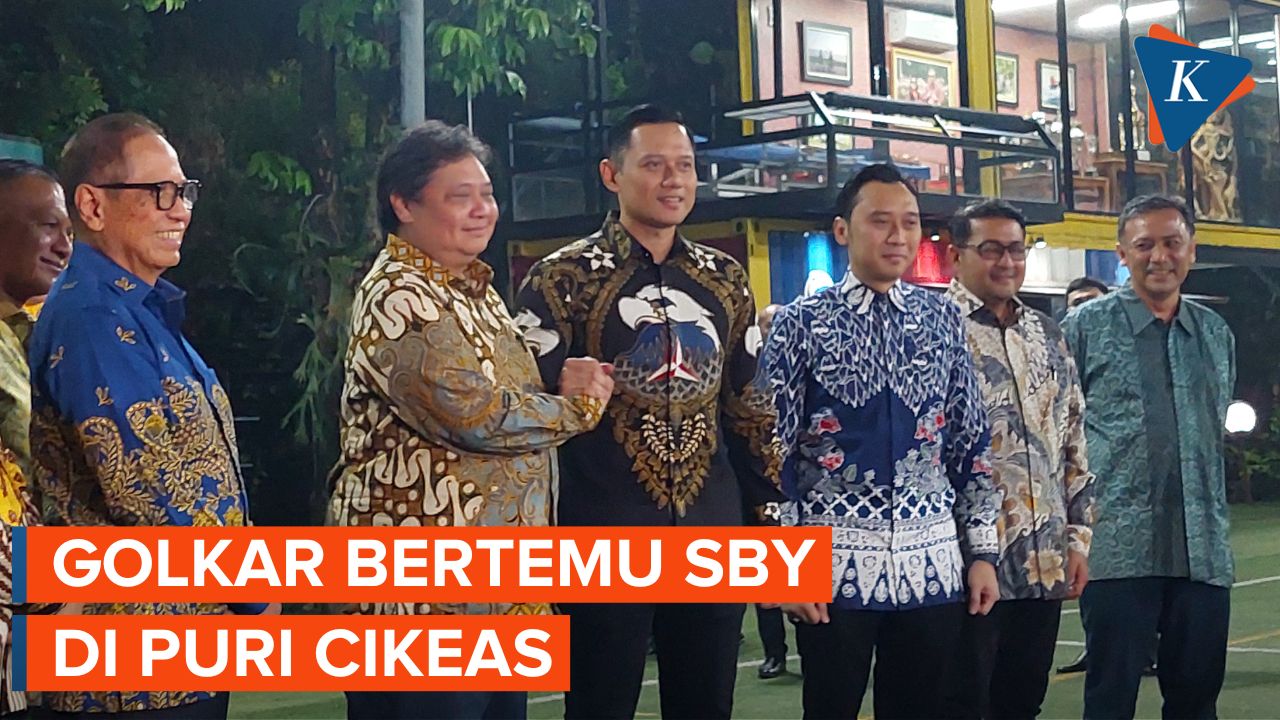 Airlangga Hartarto Sambangi SBY di Puri Cikeas, Bahas Koalisi?
