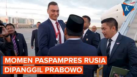 Momen Prabowo Panggil Paspampres Rusia Saat Akan Kembali ke Indonesia