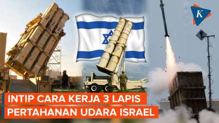 Sampai 3 Lapis! Begini Cara Pertahanan Udara Israel Halau Serangan