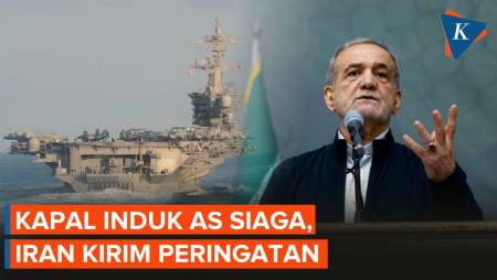 Kapal Induk AS Siaga Perang Di Timur Tengah, Presiden Iran Beri Peringatan