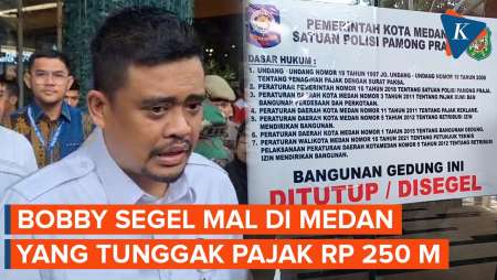 Bobby Nasution Segel Mal Centre Point yang Tunggak Pajak Rp 250 Miliar
