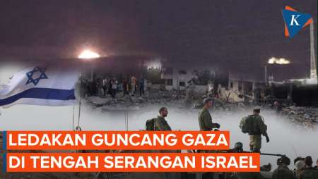 Penampakan Ledakan di Gaza Saat Trump Umumkan Israel Siap Gencatan Senjata