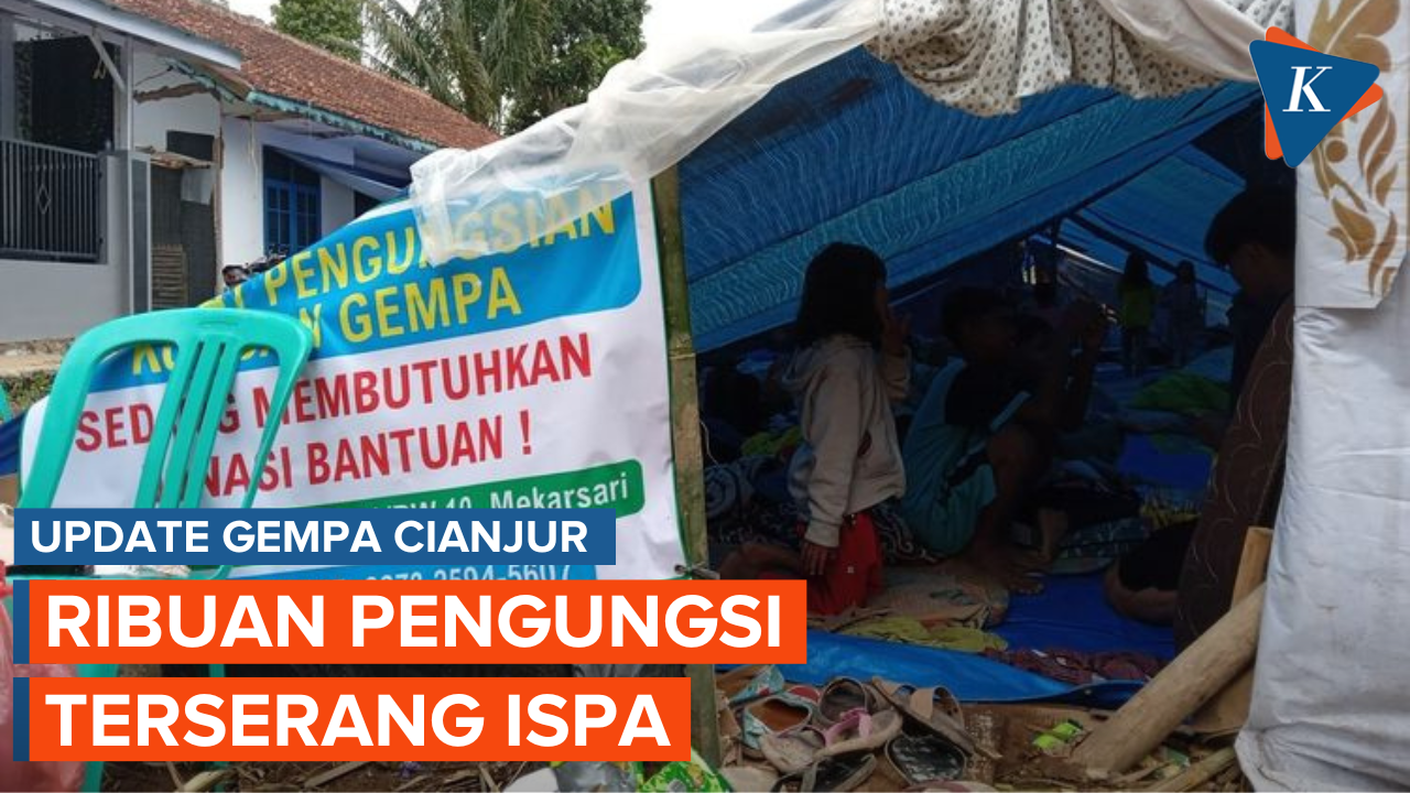 Ribuan Pengungsi Cianjur Mulai Terserang ISPA
