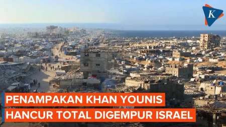 Penampakan Khan Younis Gaza Yang Hancur Total Akibat Serangan Israel