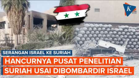 Penampakan Pusat Penelitian Suriah di Damaskus Usai Dibombardir Israel