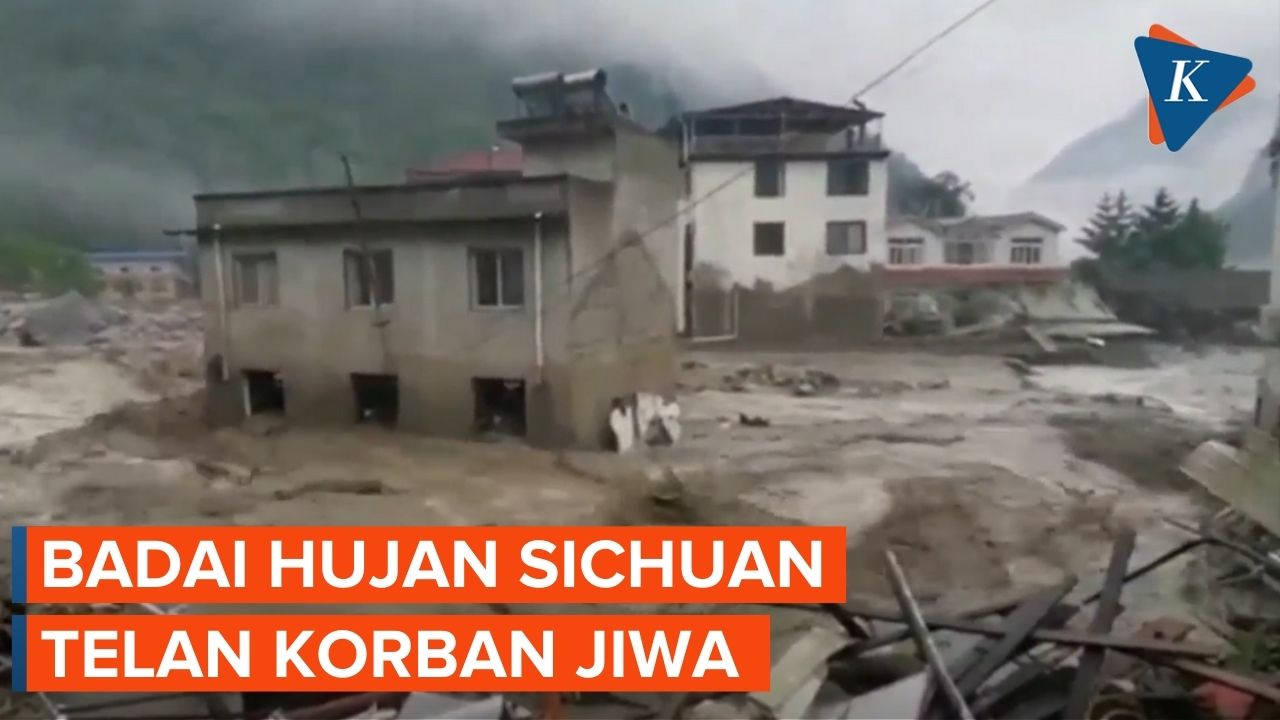 Hujan Lebat Tewaskan 2 Orang di Sichuan China