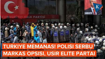 Turkiye Memanas! Polisi Geruduk Markas Oposisi Erdogan, Tembakkan Gas Air Mata