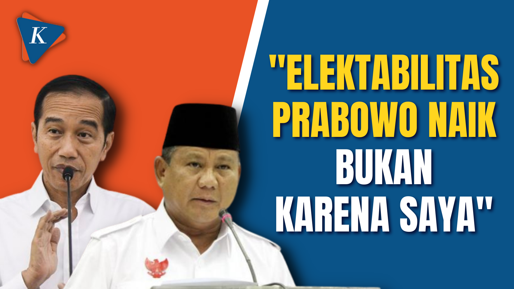 Jokowi Bantah Elektabilitas Prabowo Naik karena Sering Diajak Kunjungan