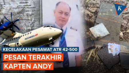 Pesan Menyentuh Pilot Pesawat ATR 42-500 Sebelum Jatuh, Minta Doa Supaya...